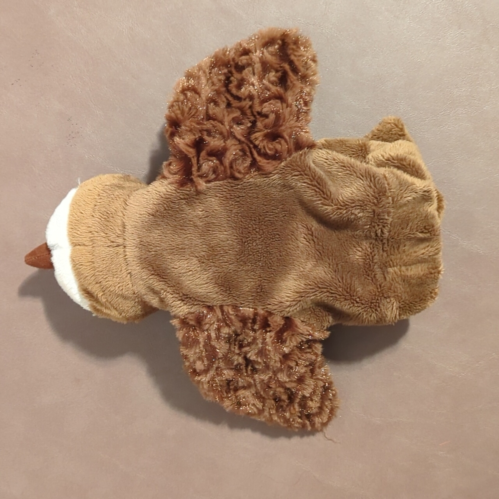 Caltoy Owl Hand Puppet Big Eyed Brown White - Picture 4 of 8